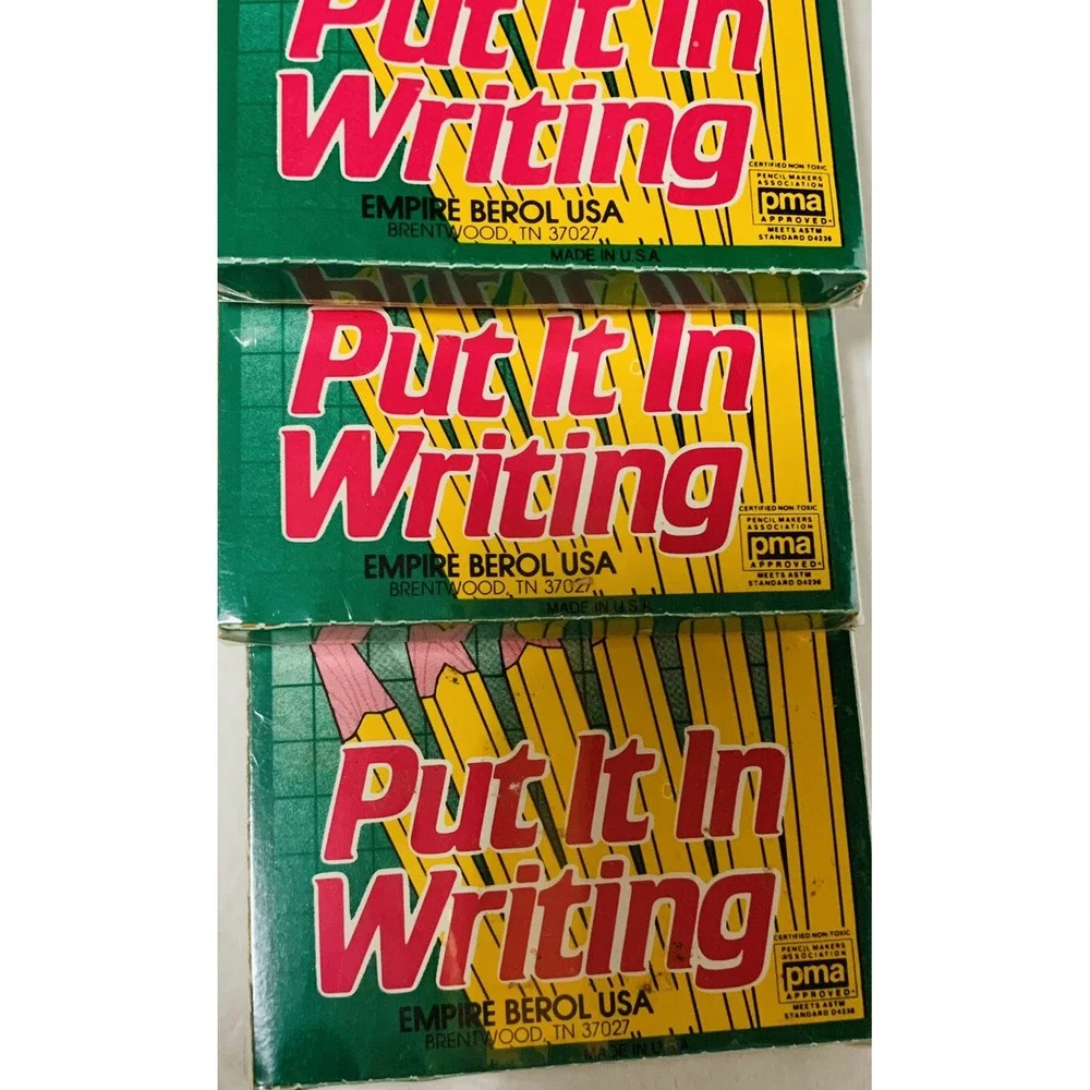 Vintage Empire No.2 Pencils Lot of 3 Packs of 10 Made in USA NEW NOS Sealed